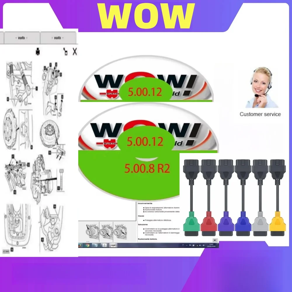 

WOW! Горячая распродажа 2024 для V5.00.12 WOW 5.00.8 R2 диагностическое программное обеспечение с Kengen для Tcs многодиагностический инструмент для ремонта автомобильного программного обеспечения