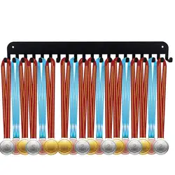 20 Hooks Sports Football Medal Display Metal Rack Hanger Holder Organizer Volleyball Basketball For Ribbons Medal Display