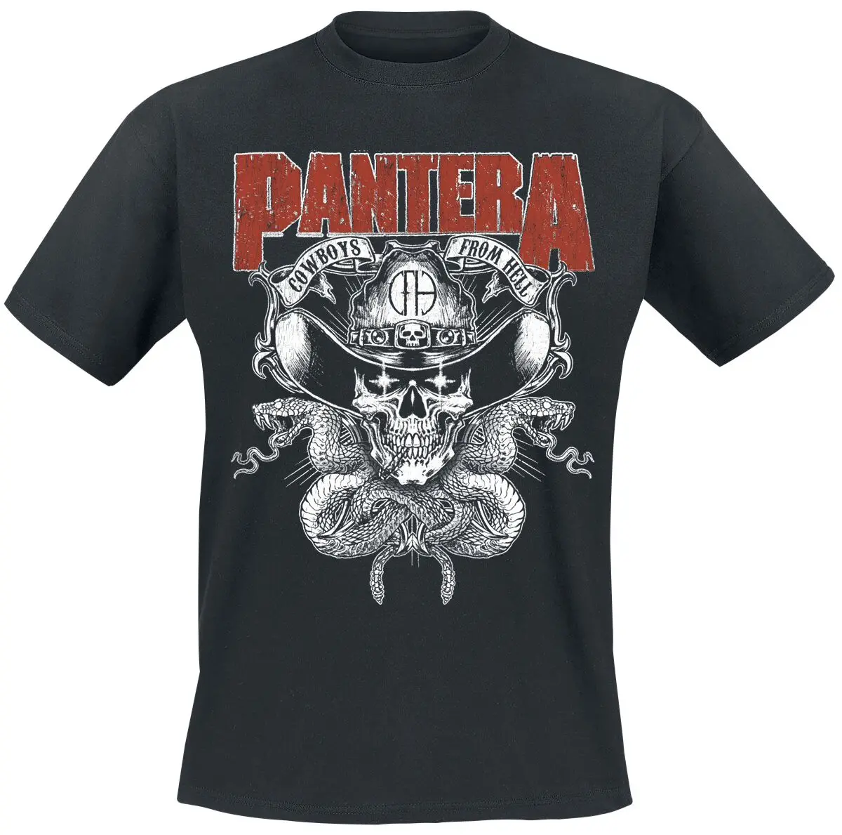 CFH Flames Pantera T-Shirt Men Women Metal Rock Band Graphic Tee 100% Cotton Summer Streetwear Top view 5