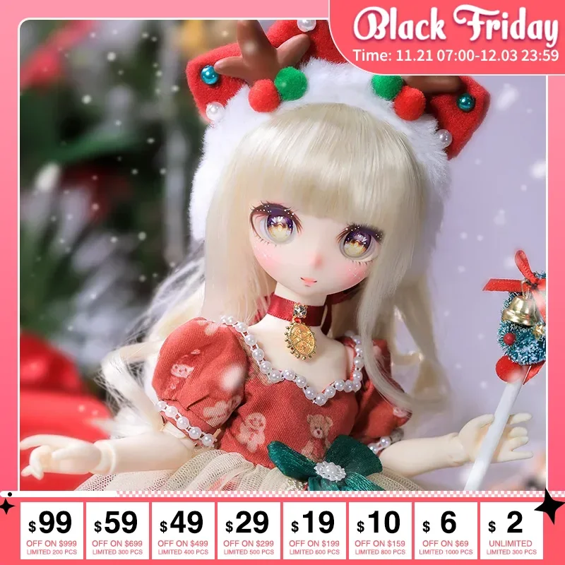 Fantasy Angel New Arrival Christmas Gift Doll 1/6 BJD Doll QQ Fullset 31cm Resin Toy DIY Gift Dolls