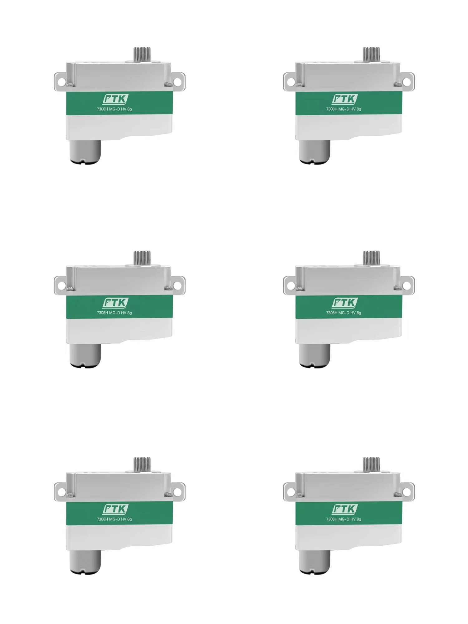 PTK 7308Hmicro Servo 8g Großhandel digitales Metallzahn-Metallgehäuse Modellflugzeug DLG, F5B F5L F3D F3KGlider Flugzeug 2S Servo 7
