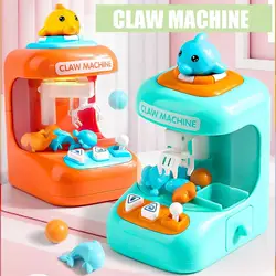 Mini Claw Doll Machine Electronic Arcade Game Coin Operated Pusher Toys Candys Grabber Prize Dispenser For Exciting Game