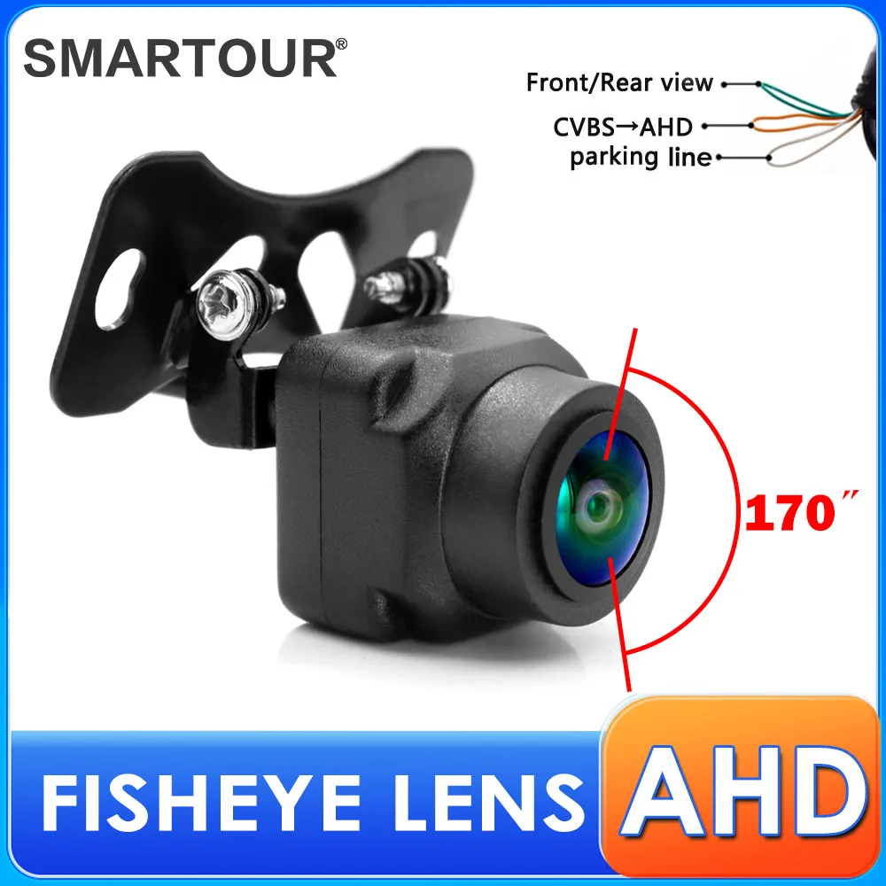 

Smartour 170 Degree AHD 720P Fisheye Adjustable Car Front Reverse Backup Rear View Camera For Vehicle Android DVD AHD Monitor