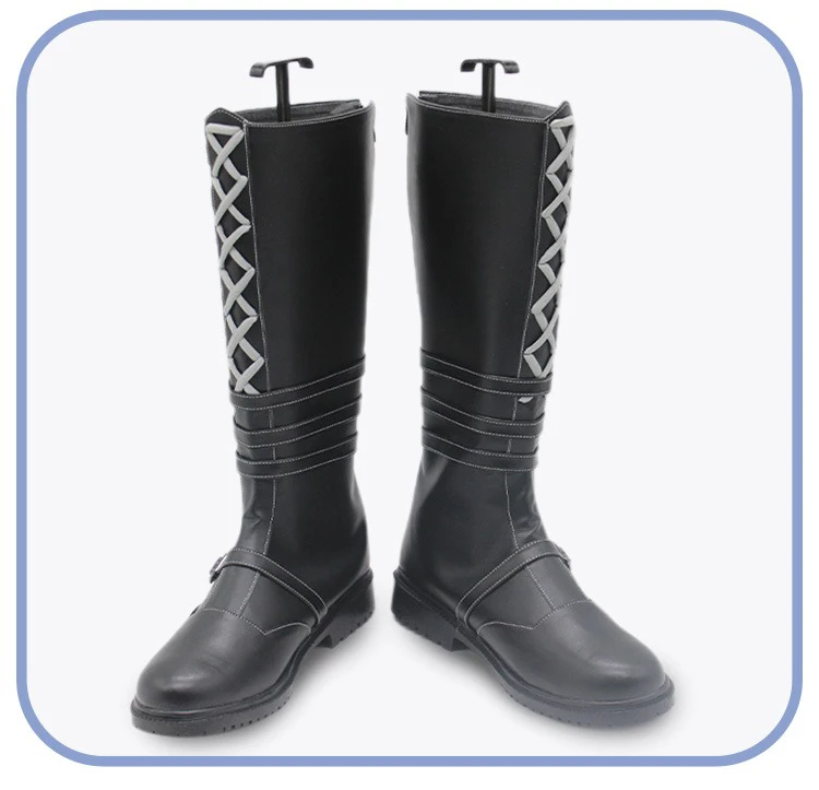 PJSK-Chaussures de Cosplay Asahina Mafuyu, Bottes de Carnaval d'Halloween, Chaussures en PU, Projet de Jeu Sekai, Accessoires sur Mesure