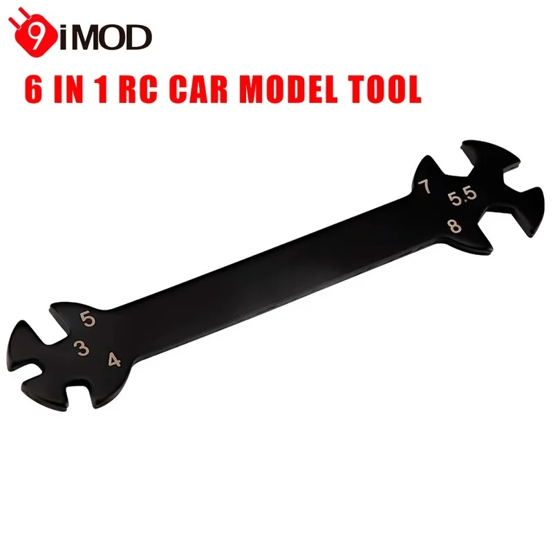 9IMOD Multifunction 6 In1 Repair Wrench 3/4/5/5.5/7/8mm Turnbuckle and Nut Spanner Tool for RC Drone Car Boat Off-road Vehicle