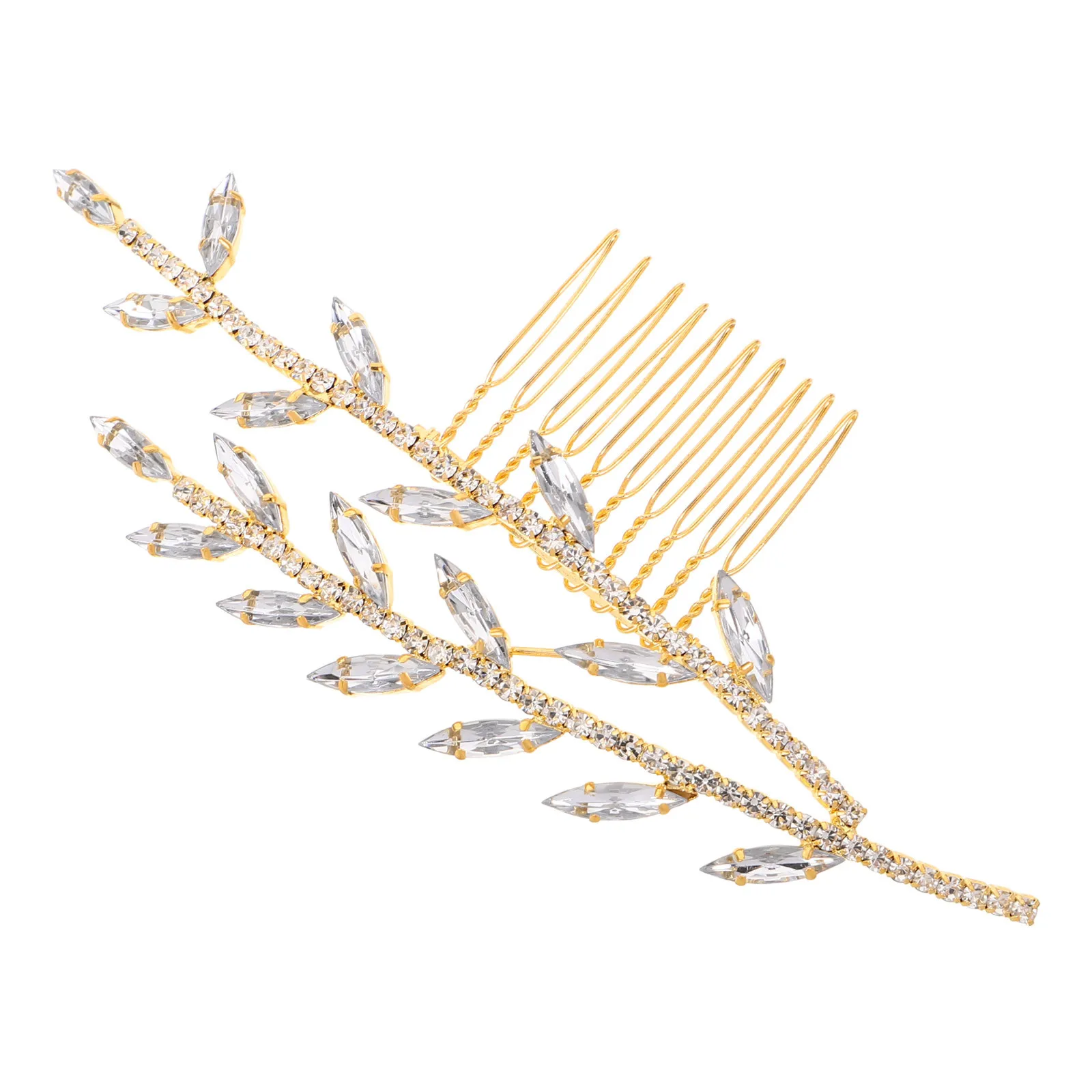 

Crystal Bridal Wedding Hair Comb - Rhinestone Hair Clips for Women - Elegant Bride Headpiece for Prom Party Ceremony
