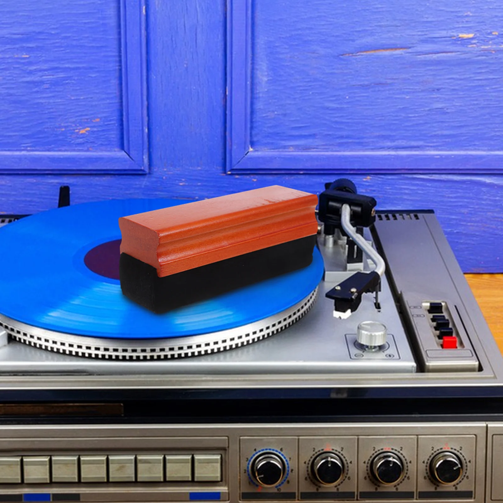 

Velvet Wood Record Brush Cleaner Durable Anti Static Dust Removal Vinyl Record Cleaning Brushes Tool Turntable Maintenance