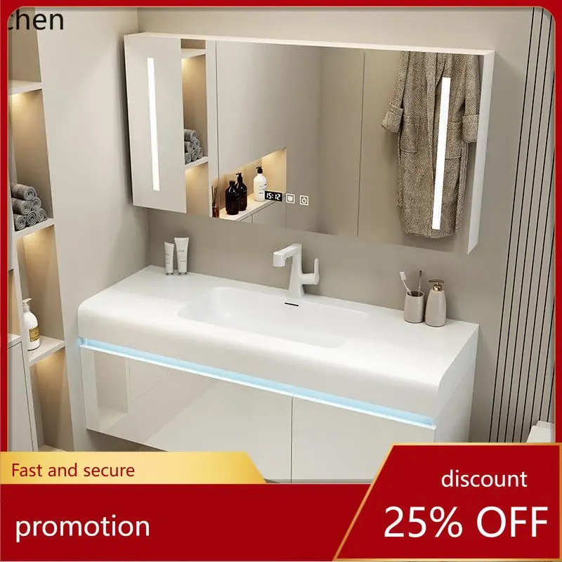 

CZ Washbasin Countertop Integrated Bathroom Cabinet Ceramic Integrated Basin Bathroom Washstand