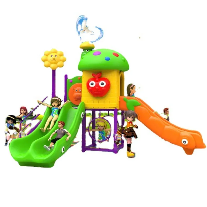 

Children's slide Kindergarten slide rides, outdoor large plastic combination outdoor