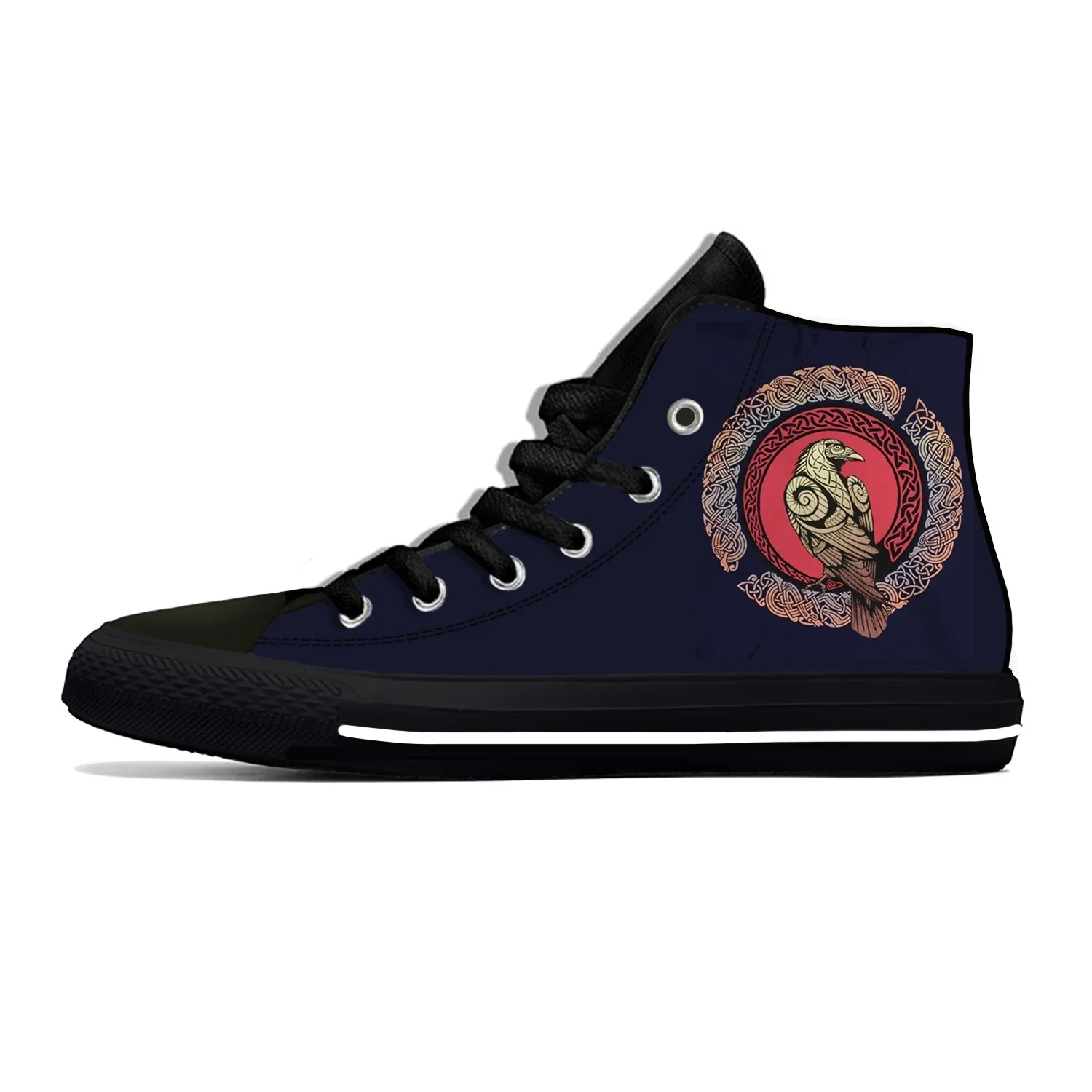 

Hot Viking Odin Crow Ragnar's Raven Huginn Muninn Casual Shoes High Top Breathable Men Women Sneakers Lightweight Board Shoes