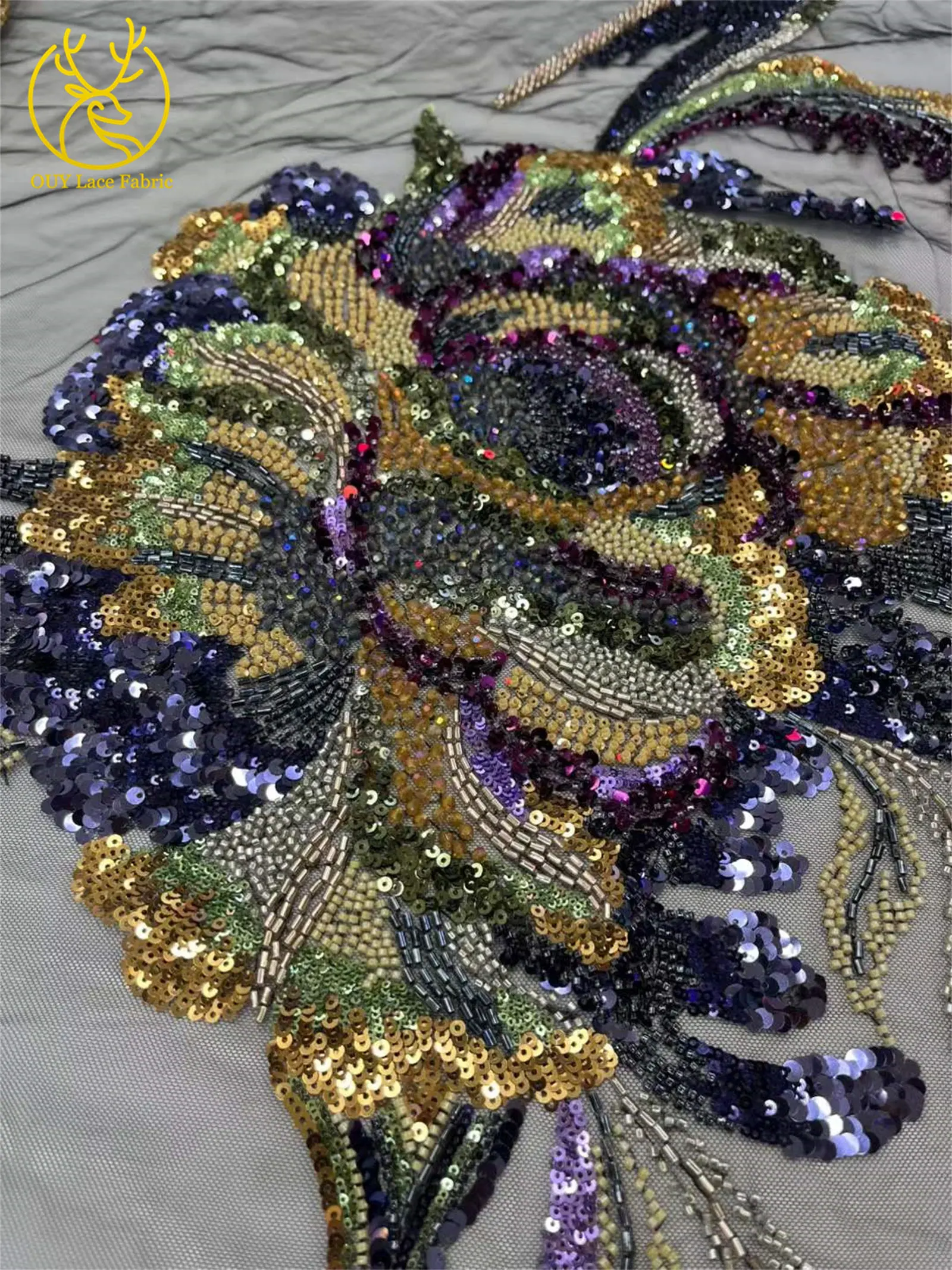 أحدث فساتين الزفاف مساء حساسة لينة تول المطرزة أقمشة الدانتيل 5 ياردة الفرنسية الترتر مطرز أقمشة الدانتيل فستان الحفلات