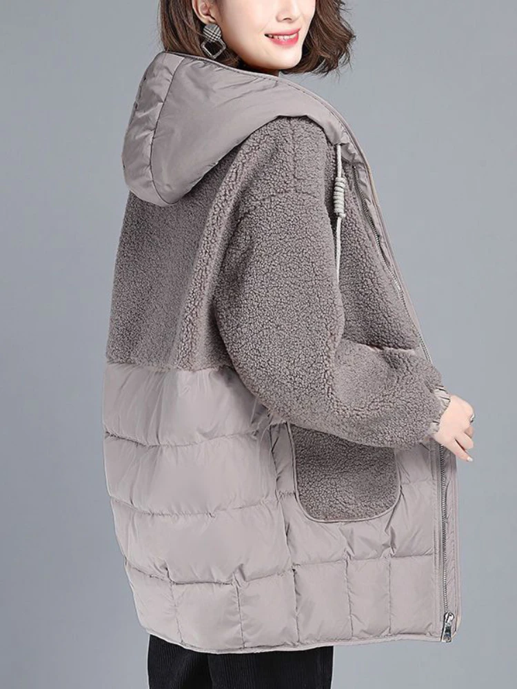 韓国ファッションの女性の冬のジャケットパッド入りフード付きサーマルジャケット冬厚く暖かい綿コート冬生き抜く JJ569