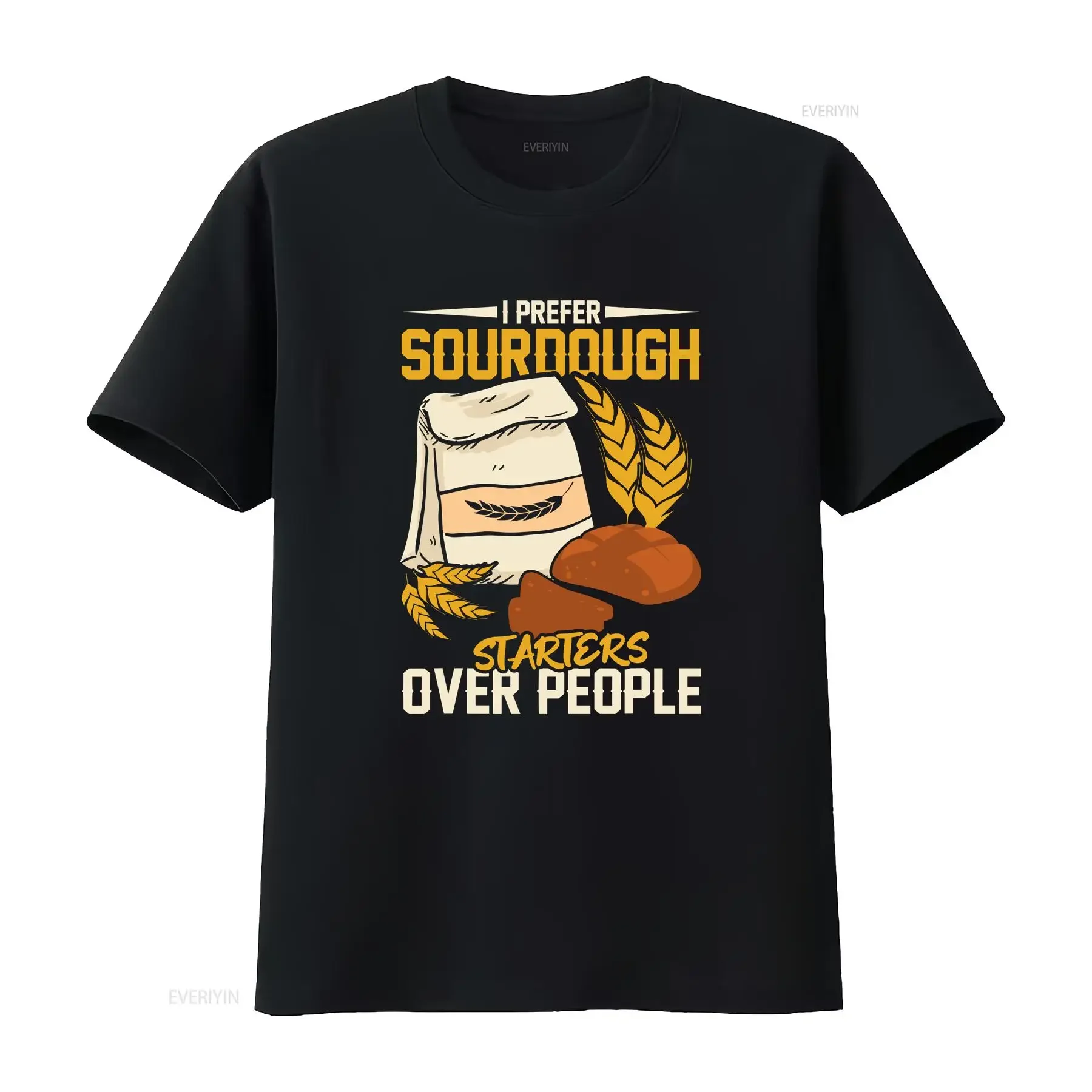 I PREFER Sourdough Starter Bread Baker s T Shirt vintage Washed fashion Versatile Top For Everyday Wear designer clothes