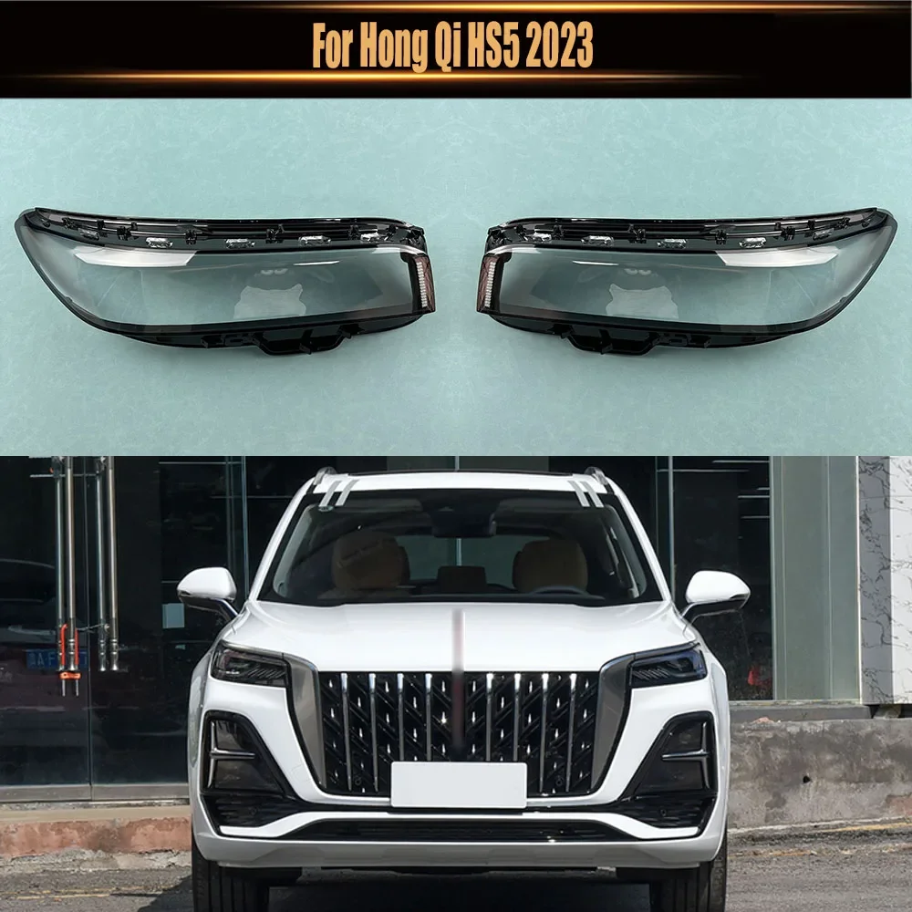 

For Hong Qi HS5 2023 Front Headlamp Cover Transparent Mask Lamp Shade Headlight Shell Lens Replace The Original Lampshade