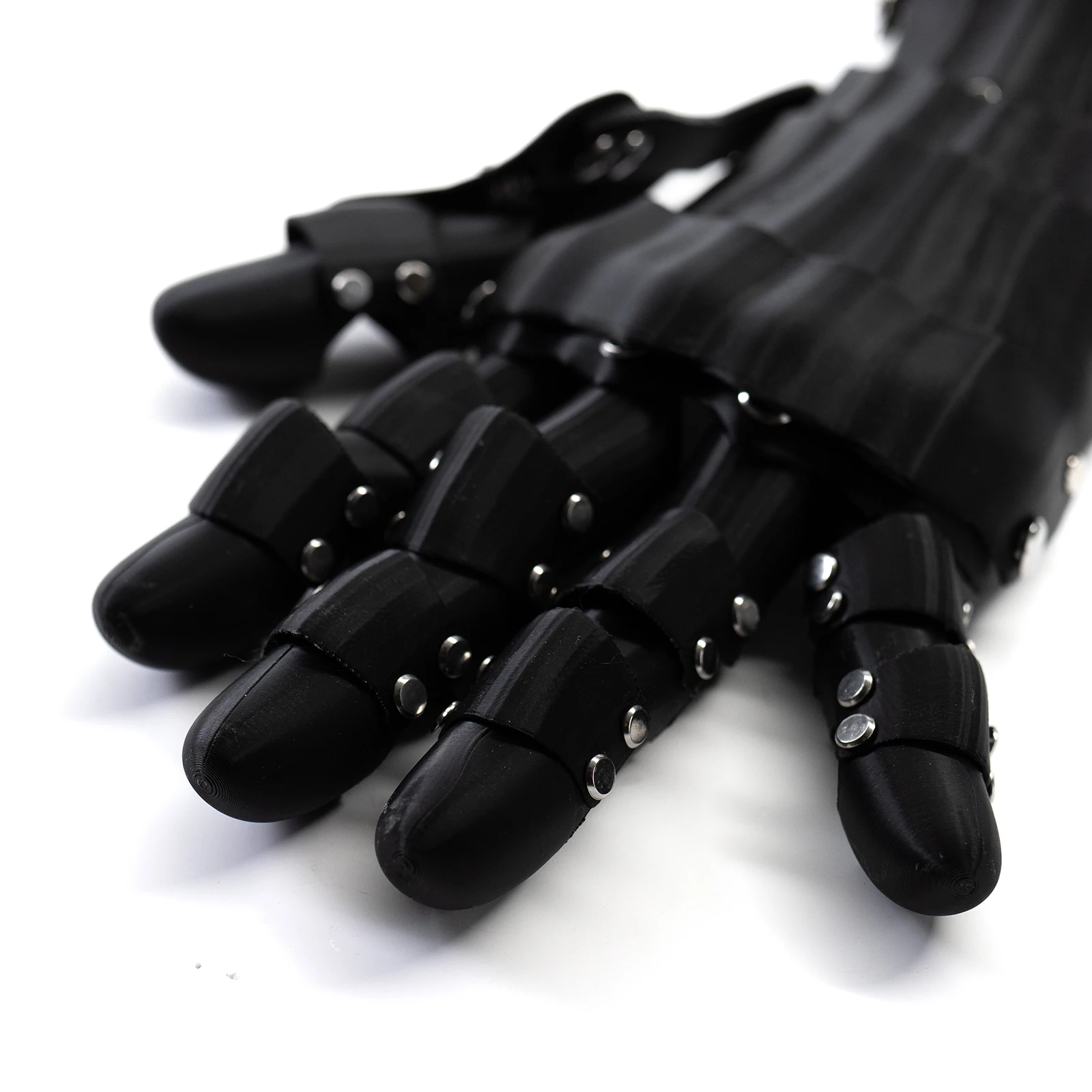 Medieval Knight Gothic Hand Armor 3D Printing Plastic Techwear Punk Long Gloves Man Woman Cosplay Mechanical Arm