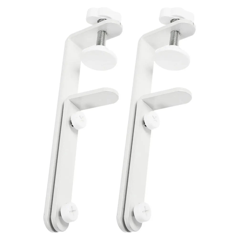 2pcs Panel Stand Desk Support Bracket Iron Mount Connector For Tabletop Display Storage Rack Pegboard Desk Bracket Connector