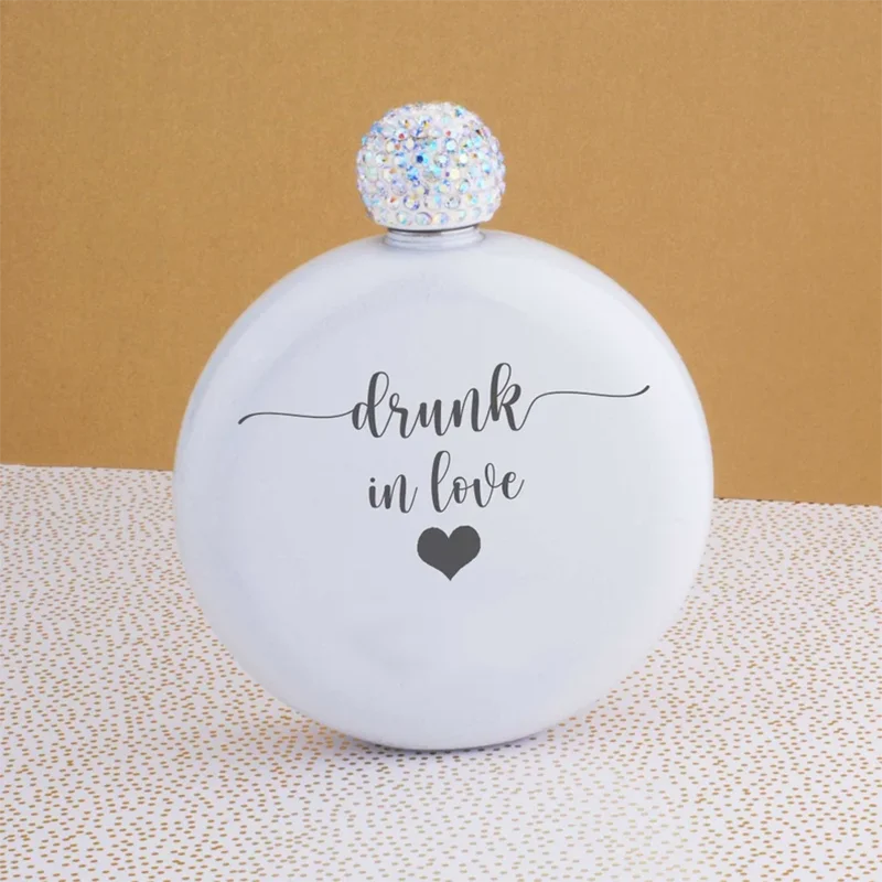 Bride To Be Drunk in Love Flask Bachelorette Party Gift for The Bride Bridal Shower Proposal Gifts Wedding Supplies Decor Favor