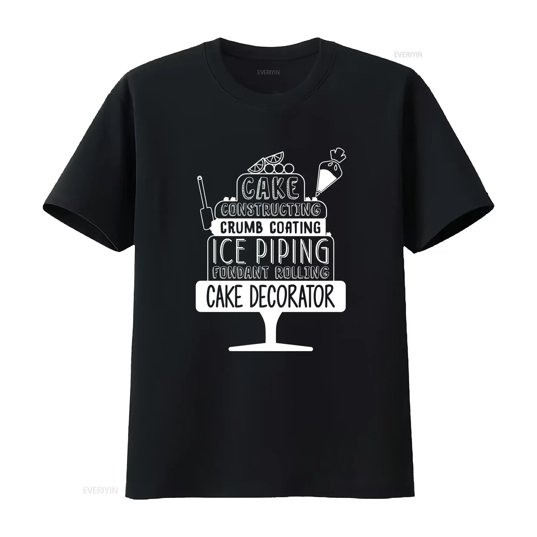 Cake Decorator T Shirt Baker Constructing Piping Cakes Softstyle XS 4XL vintage Washed designer clothes streetwear fashion