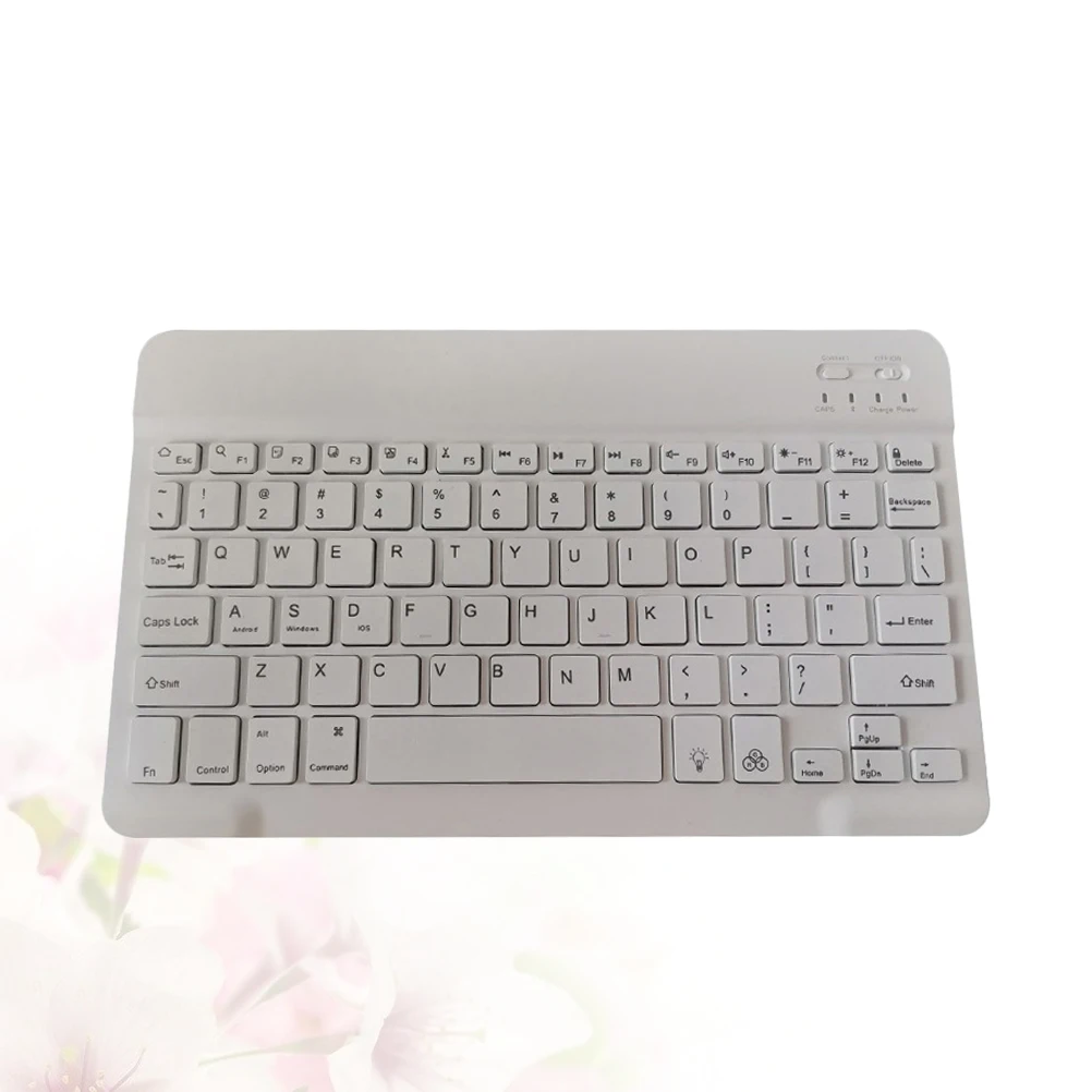 

Keyboard Wireless Ultra Thin 10 Inches for Phone Computer Tablet Portable Colorful Backlight Easy Travel Outdoor
