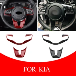 ABS Car Steering Wheel Buttons Protection Cover Trim Sticker for Kia Forte Cerato K3 Sportage 2019-2024 car accessories