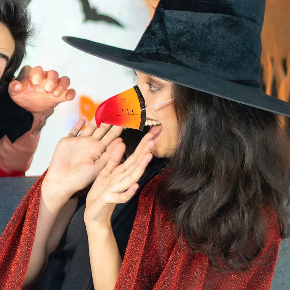 4 pçs pato papagaio bico festa cosplay tema animal decorações adereços duráveis máscara de mascote animal falso papagaio bico