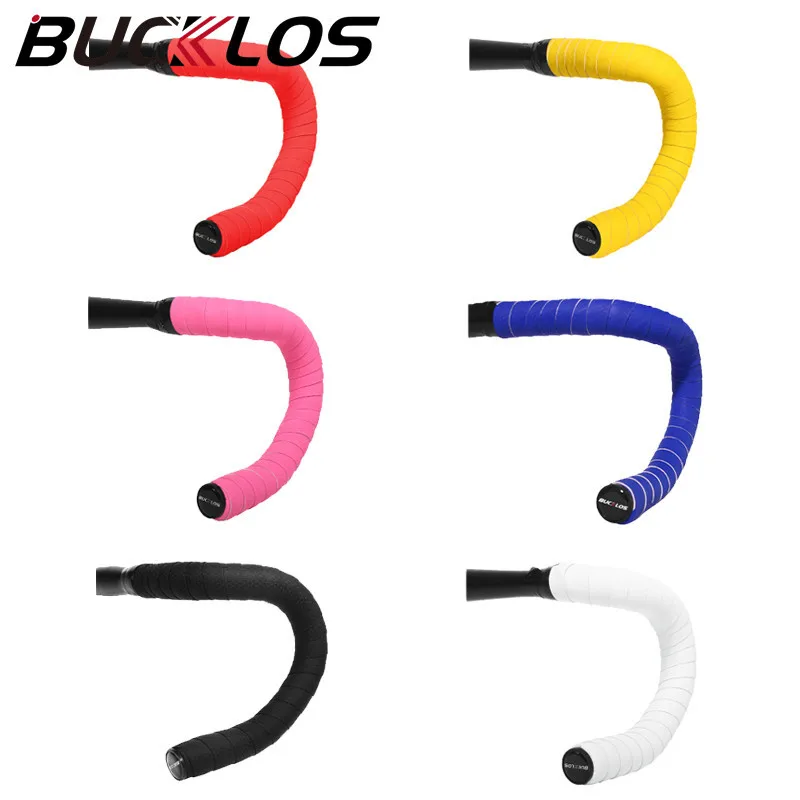 BUCKLOS Road Bike Handle Bar Tape Anti-slip Breathable Racing Cycling Handlebar Tapes Grip Damping Bicycle Belts Bike Wraps