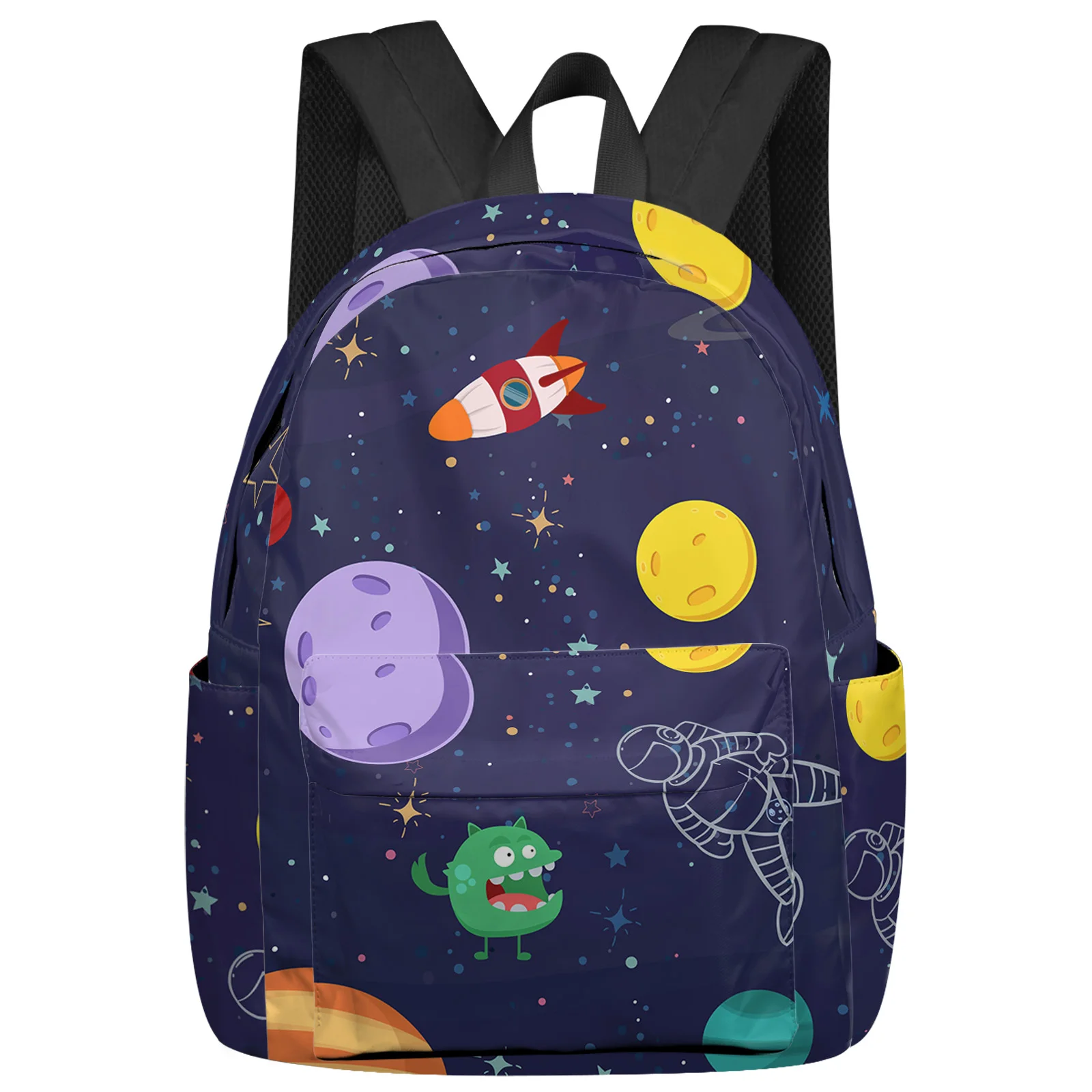 Cosmic Cartoon Planet Sun Astronaut Backpack School Bags for Teenagers Girls Students Laptop Bag Women's Casual Travel Backpack