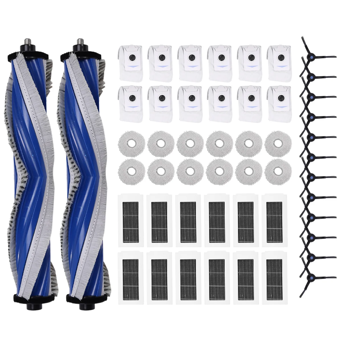 Bism1 para ecovacs debot x5 omni/x5 pro robô peças de vácuo rolo principal escova lateral filtro hepa mop pano saco pó acessórios