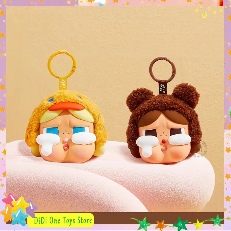 Genuine Action Figures Crybaby Series Crying Duck Crying Duck Crying Bear Earphone Bag Kids Toys Trendy Peripheral Fashion Gifts