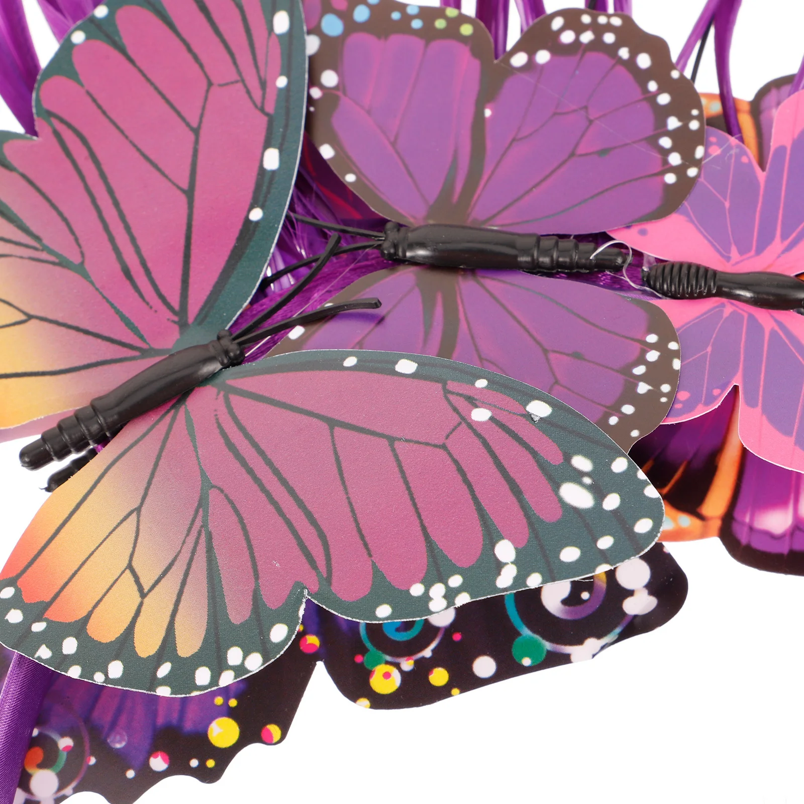 

Повязка на голову с бабочкой, легкий свадебный головной убор с имитацией смолы, аксессуары для волос для фотосессии, чаепития, женские повязки на голову с бабочками