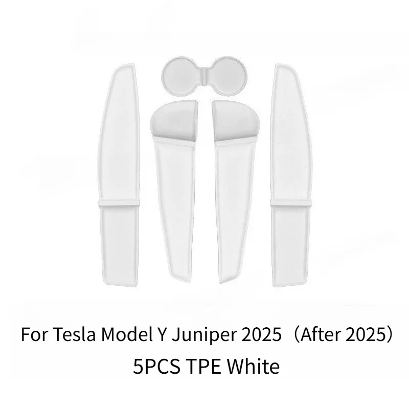 5PCS TPE White