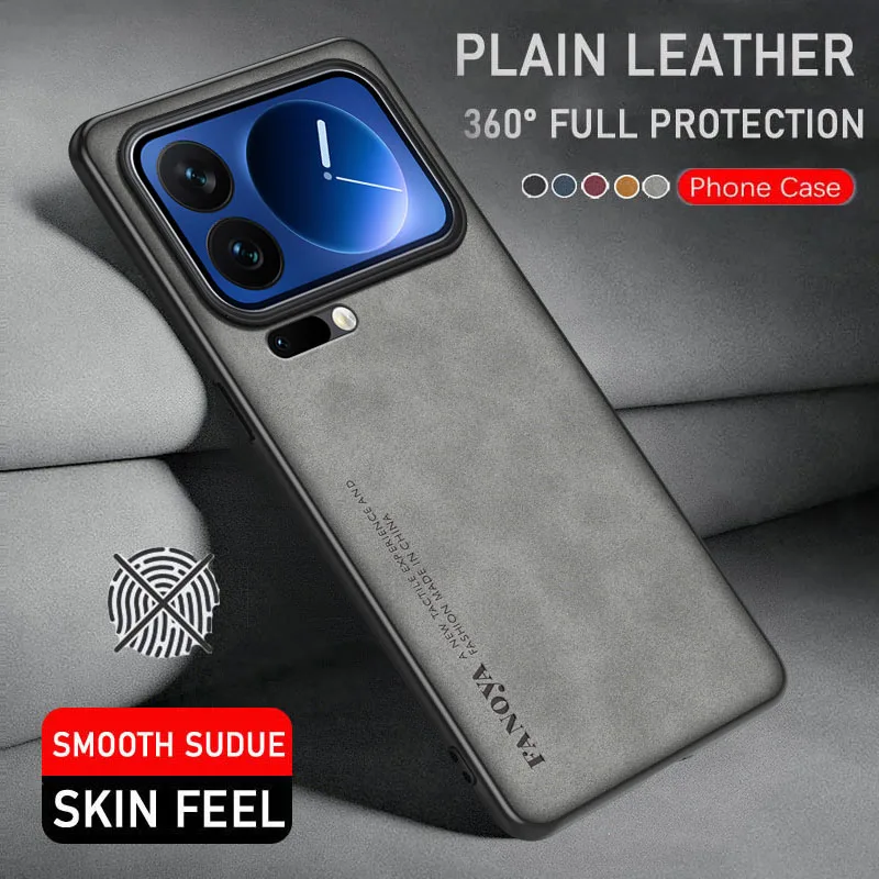 Luxury Leather Case For Xiaomi 17 Pro Anti Drop Case Anti Slip Cover for Xiaomi 15T 15T Pro Mobile Phone Fundas Xiaomi 17 Pro
