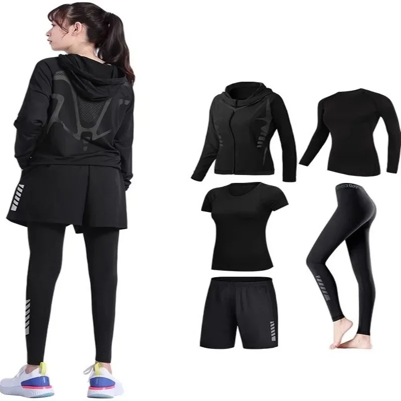 Running sportswear, women's fitness clothes, spring and summer morning running training equipment