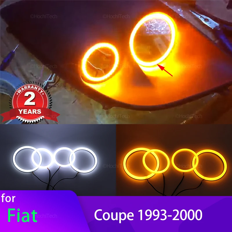 

Switchback Cotton Light Halo Rings DRL LED Angel Eyes Kit For Fiat Coupe 1993-2000 Daytime Running Light Cars Headlight Retrofit