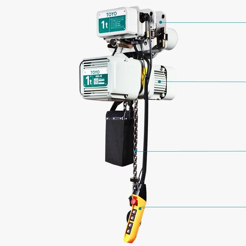 Low Price Motor Crane Electrical Winch 1 、 2 、 3 、 5 Ton Electric Chain Hoist