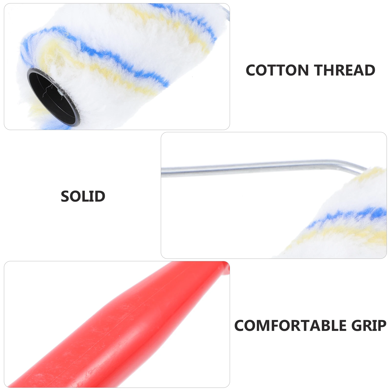 

5pcs Fiber Rollers Painting Tools Rubber Roller Brush Comfortable Touch Repair Wallpapers Craft Creation High Grade Material