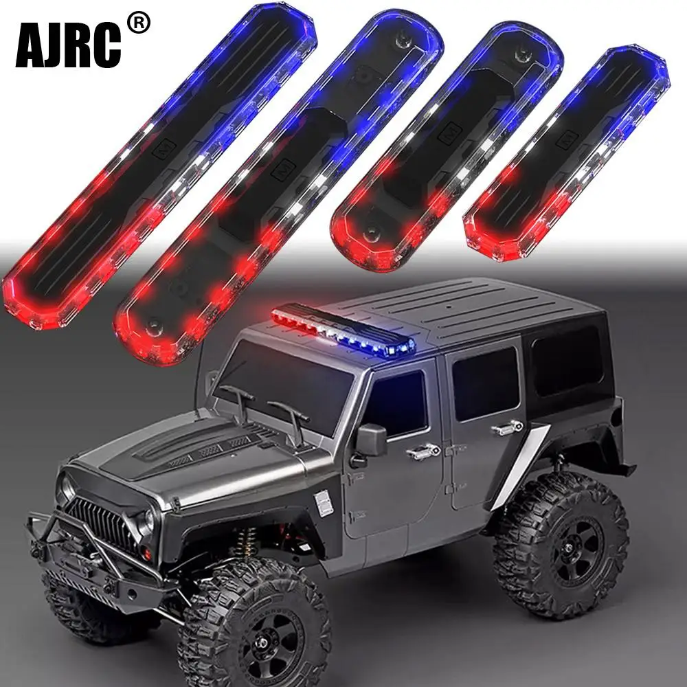 Rc Car Roof Lamp 7 Colors And 12 Modes Led Light Bar For 1/10 Rc Crawler Traxxas Trx4 Trx4m Axial Scx10 Scx24 Rgt D90 Yikong Hsp