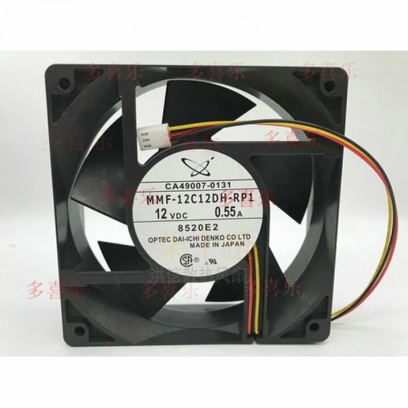 

EE for MMF-12C12DH-RP1 DC12V 0.55A 12038 12cm 3-wire cooling fan