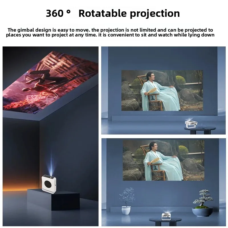 Household Laser Projector Home Theater Video Player Portable Indoor Movie Playing Project Equipment