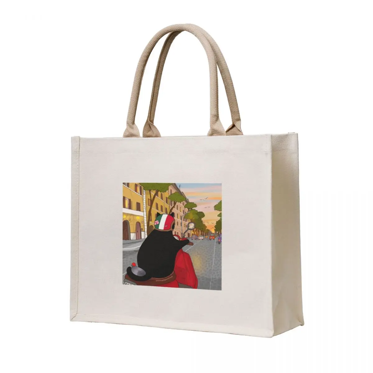 

Stanis and Remo Riding Through Rome Tote Bag tote bag men hand bag tote men's