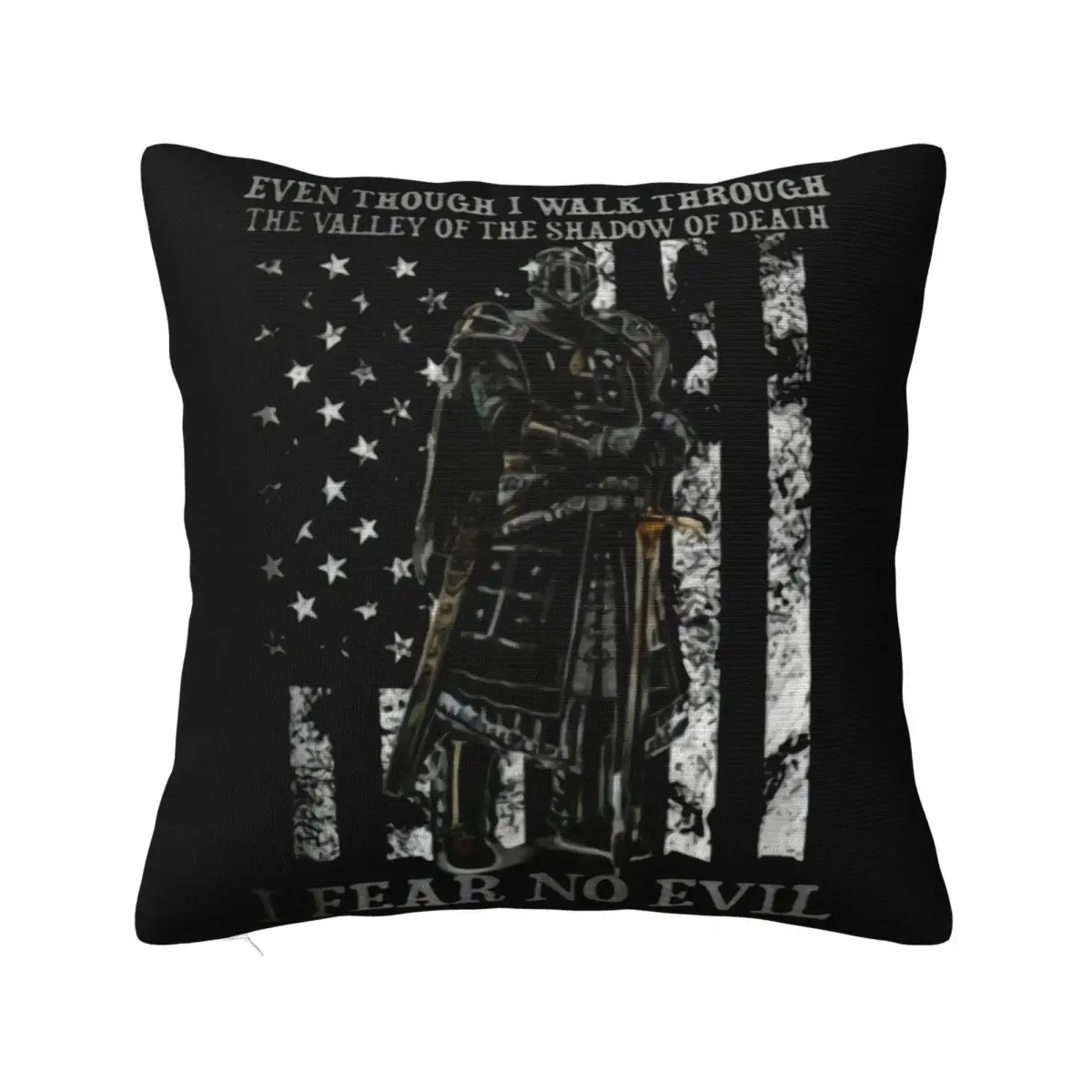 I Fear No Evil High Quanlity Woman Slim Fit New Brand Steampunk Fashion Straight Cartoon Famous Pillow Case