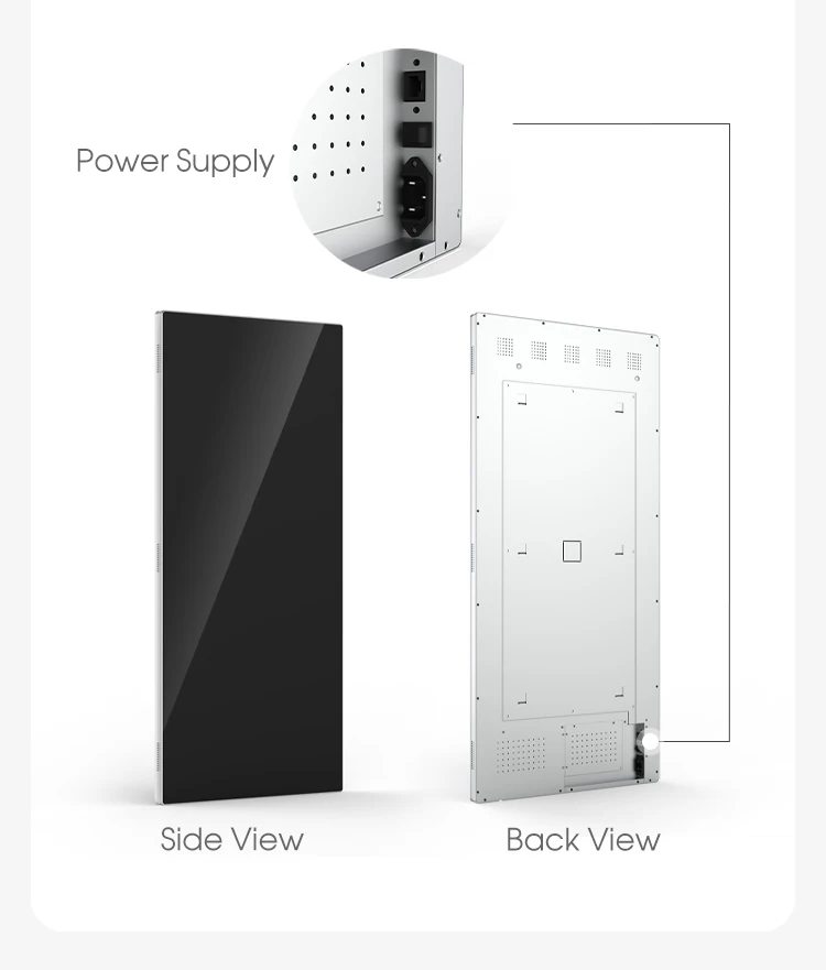 43-calowe magiczne lustro do selfie, montowane na ścianie, z interaktywnym ekranem dotykowym LCD, Wi-Fi, systemem Android, inteligentne lustro fitness.