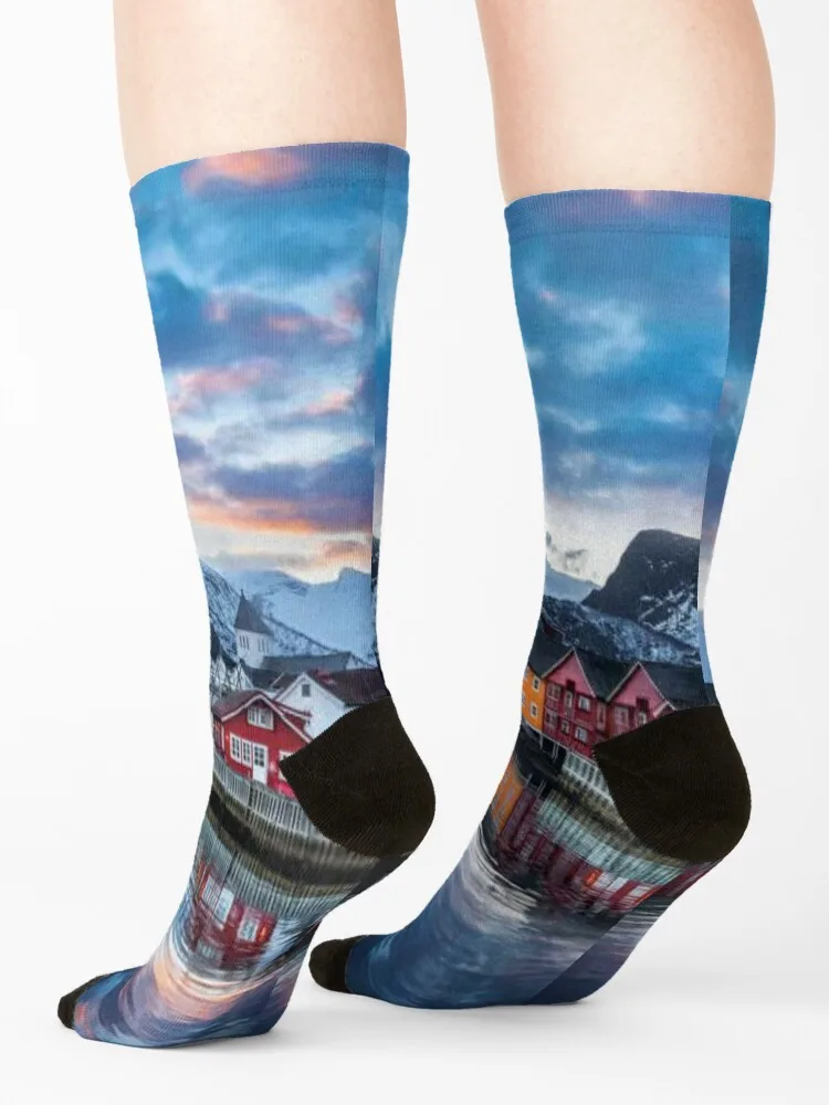 Svolvr The Heart Of Lofoten Socks funny gift summer tennis compression Women's Socks Men's