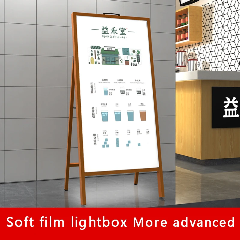 

LED Standing Advertising Light Box Single Side Drawing Ultra-thin Floor Standing Billboard Outdoor Light Box 60x90cm