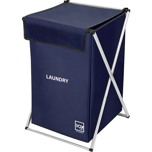 Box & box Single Laundry Basket/the Basket Dirty-Navy Blue