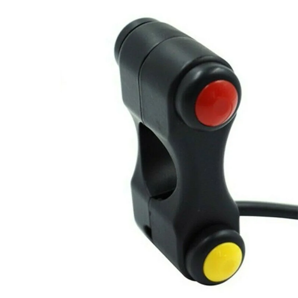 

2 Push Buttons Switch Red Yellow 22mm ATV Handlebar Aluminum Alloy And Metal New For Motorcycle ATVs Accessories