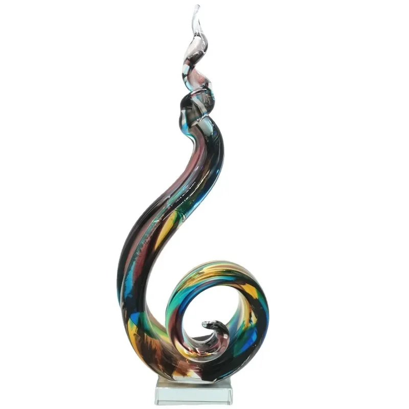 hand made art glass abstract sculpture Decor Decorative for Home Decor Creative Gift Antique glass