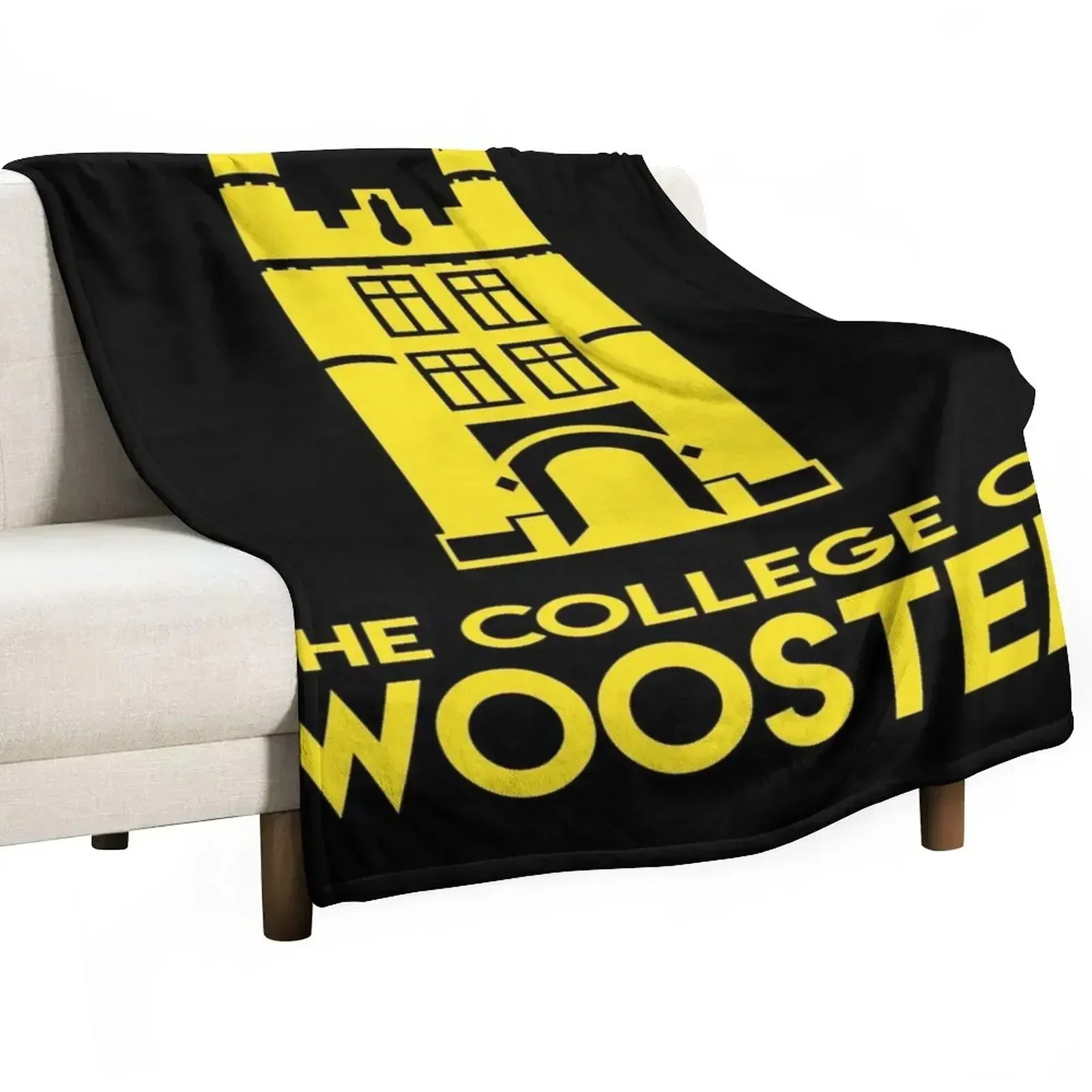 

College of Wooster Throw Blanket warm for winter Cute Plaid Blankets