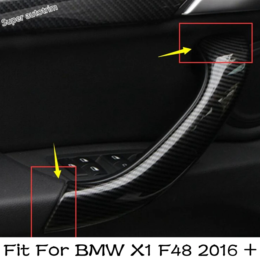 

Inner Door Armrest Handle Strip Panel Cover Trim For BMW X1 F48 2016 - 2021 ABS Carbon Fiber Look / Matte Accessories Interior