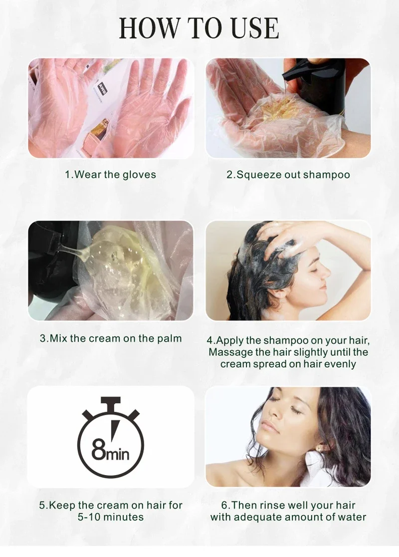 DISAAR-Shampoing magique rapide à l\'huile d\'argan marocain pour cheveux gris, colorant réparateur pour cheveux abîmés, crépus et rugueux, 400ml